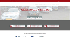 Desktop Screenshot of damenenkroes.nl